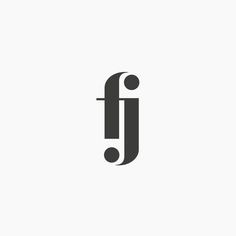 Design by http://ottocliman.it #fj, #Monogram #logo, #design, #graphic, #letter, #typography, #experiment, #simple, #minimal, #design, #bran