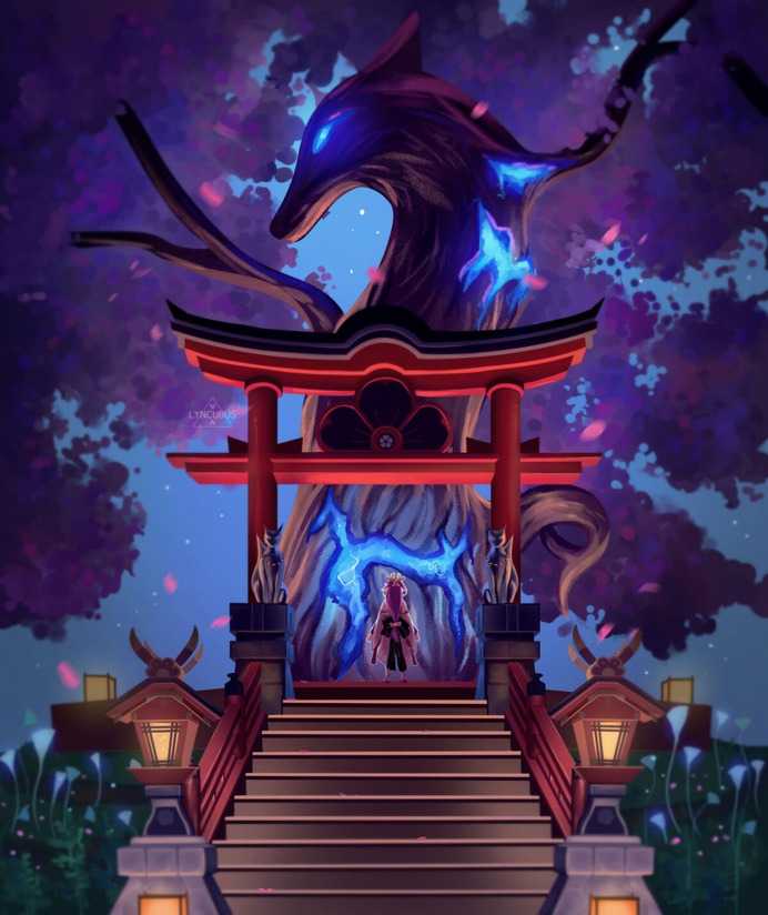 [genshin] sacred sakura by nightshadier