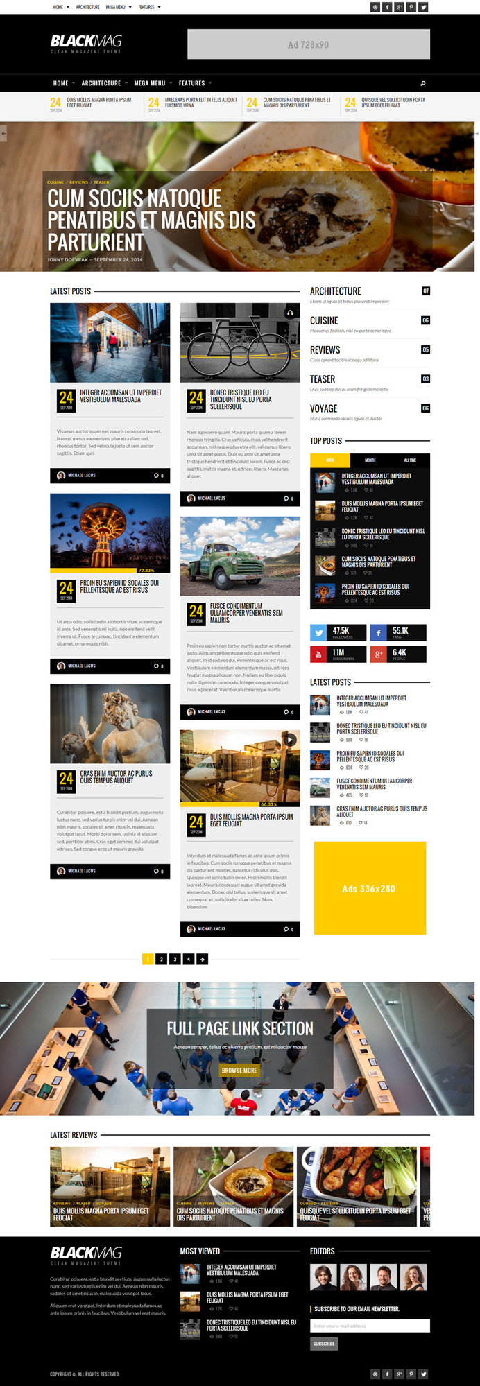 yellow, bold, grid, magazine #yellow #bold #design #website #grid #concept #layout #web #magazine