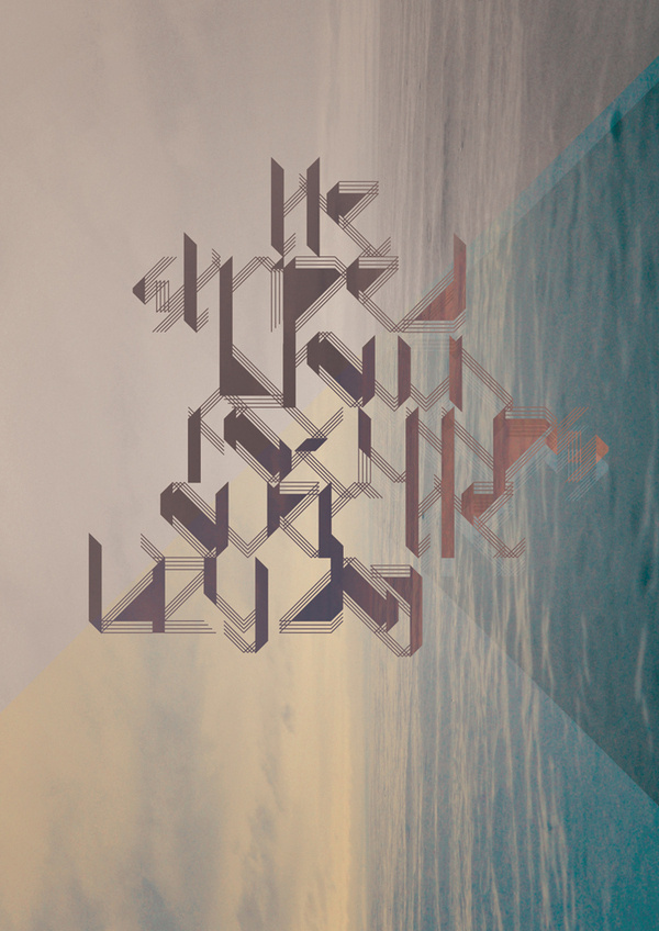 Striped #font #striped #sea #poster #typography