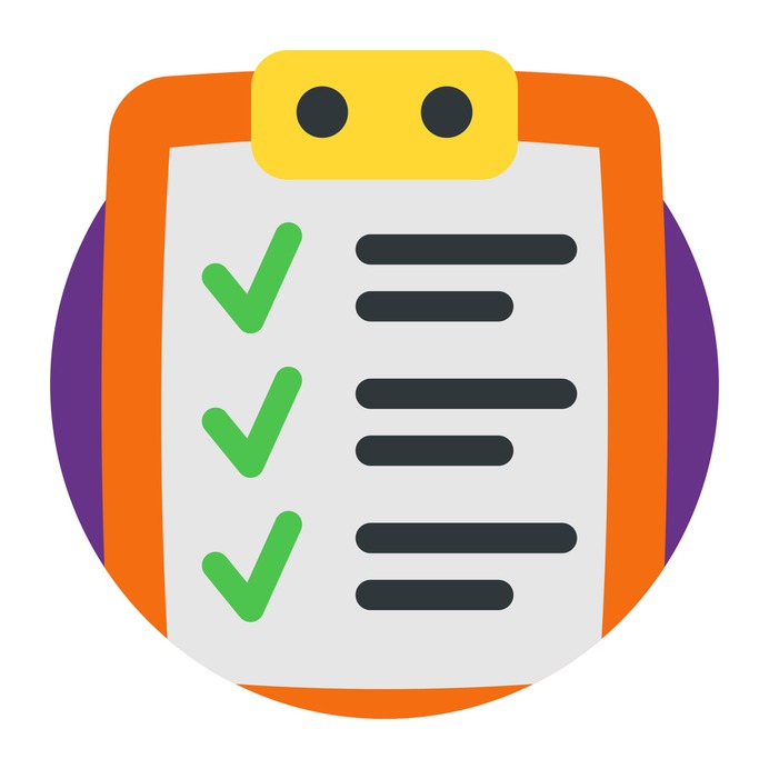See more icon inspiration related to checklist, list, paper, shopping list, files and folders, business and finance, commerce and shopping, check mark, checking, clipboard, checked and interface on Flaticon.