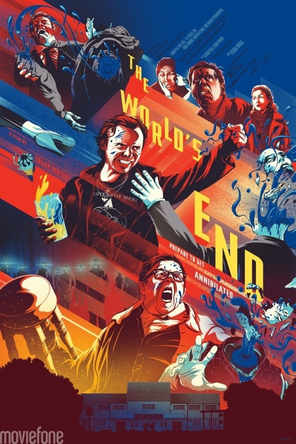 the world end mondo poster #movie #silkscreen #gig #kevin #illustration #poster #tong