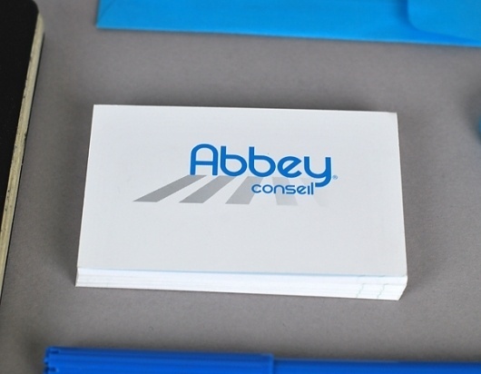 Abbey Conseil - graphicwand #logotype #abbey #business #card #design #graphic #corporate #identity #conseil