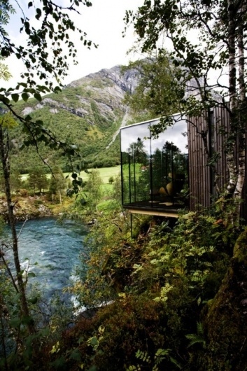 The Black Workshop #cabin #forest