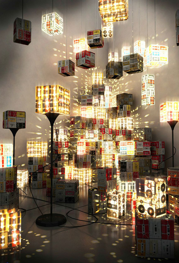 CJWHO ™ (The Most Hipsterest Lamp Ever! by OOO My Design) #lamp #cassette #design #hipster #light