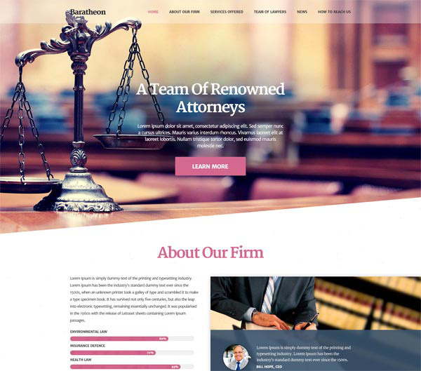 Joomla Law Firm Template