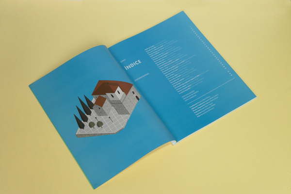 Revista Feria y Fiestas de Socovos on Behance #isometric #church #illustration #layout #editorial #magazine