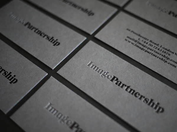 ImagePartnership #business #card #deboss #logo #foil