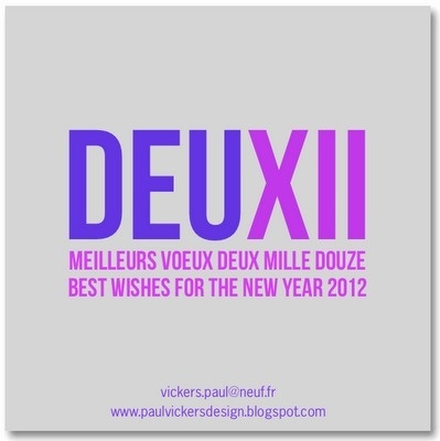 Paul Vickers : Design Thinking #year #2012 #deux #xii #new