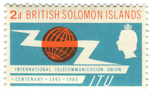 All sizes | British Solomon Islands postage stamp: ITU Centenary | Flickr Photo Sharing! #illustration