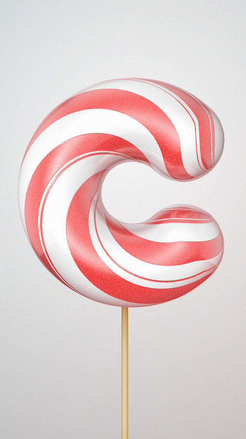 C candy_big #illustration #typography