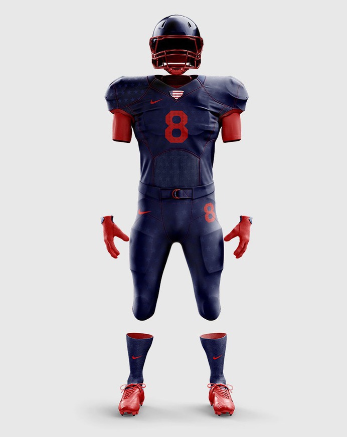 USA Nike Football Jersey Concept