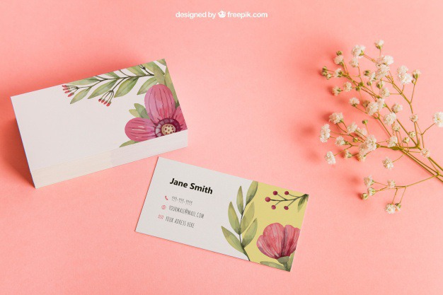 Floral business card mockup Free Psd. See more inspiration related to Logo, Business card, Flower, Mockup, Business, Floral, Abstract, Card, Template, Office, Visiting card, Presentation, Stationery, Corporate, Mock up, Decoration, Company, Abstract logo, Modern, Corporate identity, Branding, Visit card, Decorative, Identity, Brand, Flower logo, Identity card, Business logo, Company logo, Logo template, Up, Floral logo, Visit, Flower card, Showcase, Showroom, Stack, Mock, Pile, Visiting and Presenting on Freepik.