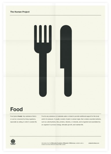 The Human Project (Food) Poster #inspiration #creative #design #graphic #grid #system #poster #typography