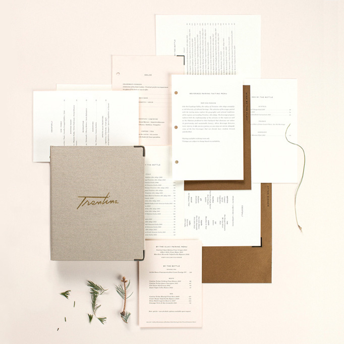 Trentina #menu #identity #food #print