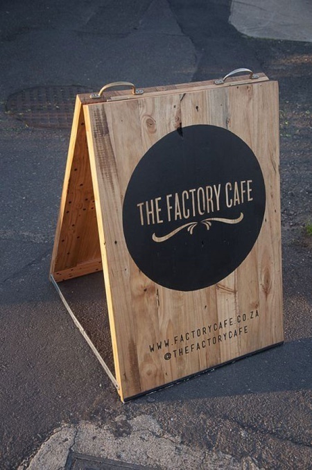 A gorgeous sandwich board. #signage