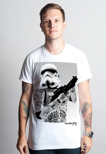 trooper.jpg (JPEG Image, 437 × 633 pixels) #clothing #white #side #t #wars #black #shirt #culture #tattoo #star #dark