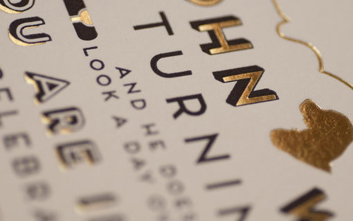 goldfoil3a #invite #typeface #gold #foil #typography