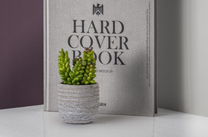 Psd Hardcover Book Catalog Mockup 4