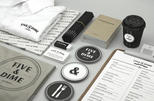 Five & Dime on the Behance Network #branding #restaurant