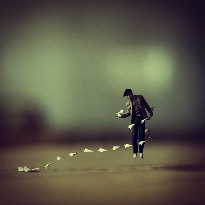 Dreamlike and Surreal Self-Portrait Photo Manipulations by Achraf Baznani