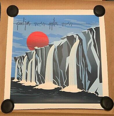 Pearl Jam 2020 GIGATON Album Print Poster Ames Bros Limited Edition Of 200