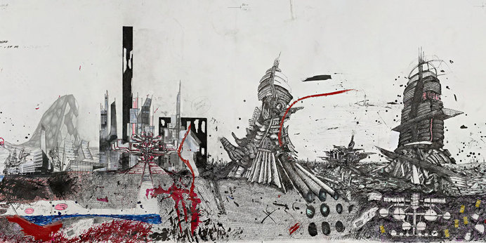 Lukas Goebl City of Beautiful Bodies I – III #urban #graphic