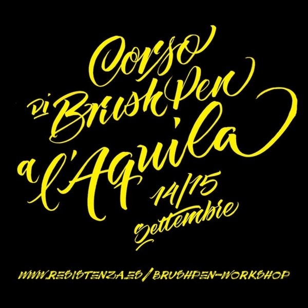 brush-pen-aquila-calligrafia #calligraphy #type #brush