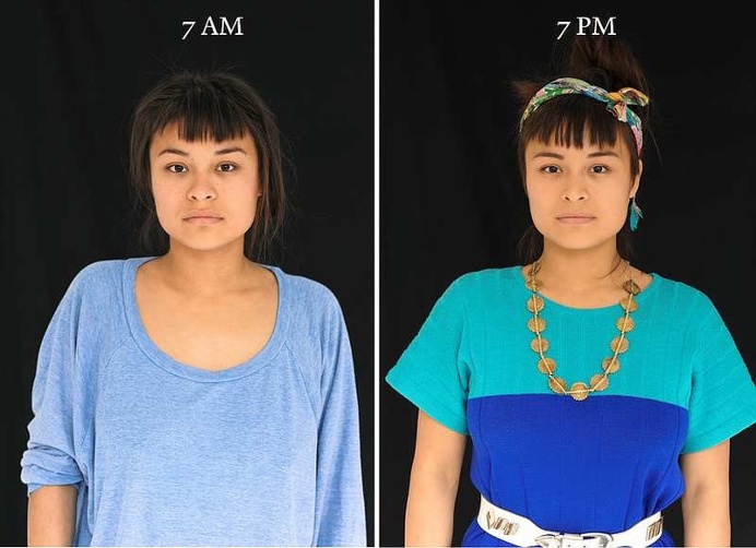 7AM-7PM Portrait Series by Barbara Iweins