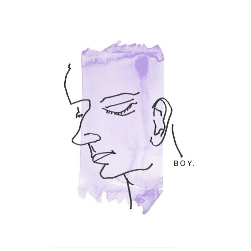 boy illustration water color sketch