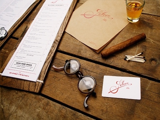 saloon_pieces.jpg (675×506) #glasses #whiskey #cigar #branding #menu #restaurant #spread #collateral