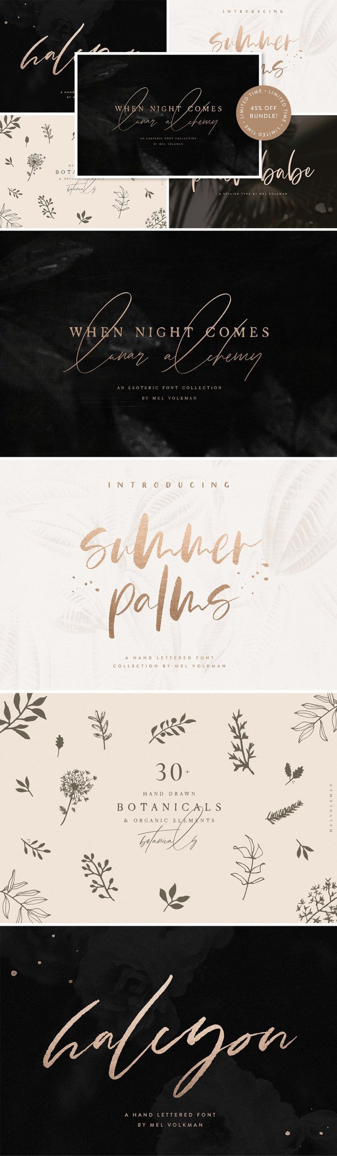 I Want It All Bundle ~ Script Fonts