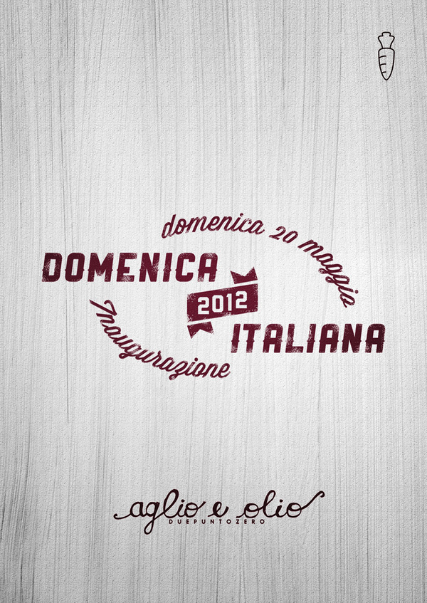 "Domenica Italiana 2012" on the Behance Network #logo #poster #typography