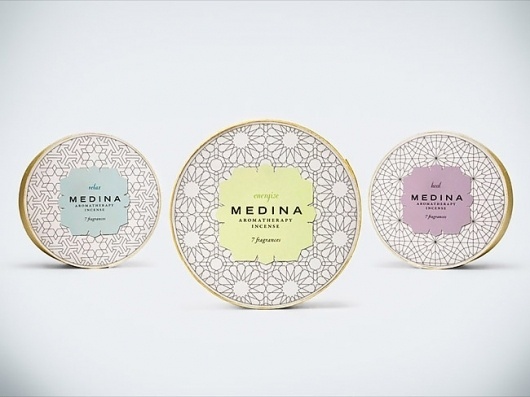 Medina Incense | Packaging of the World: Creative Package Design Archive and Gallery #packaging #patterns