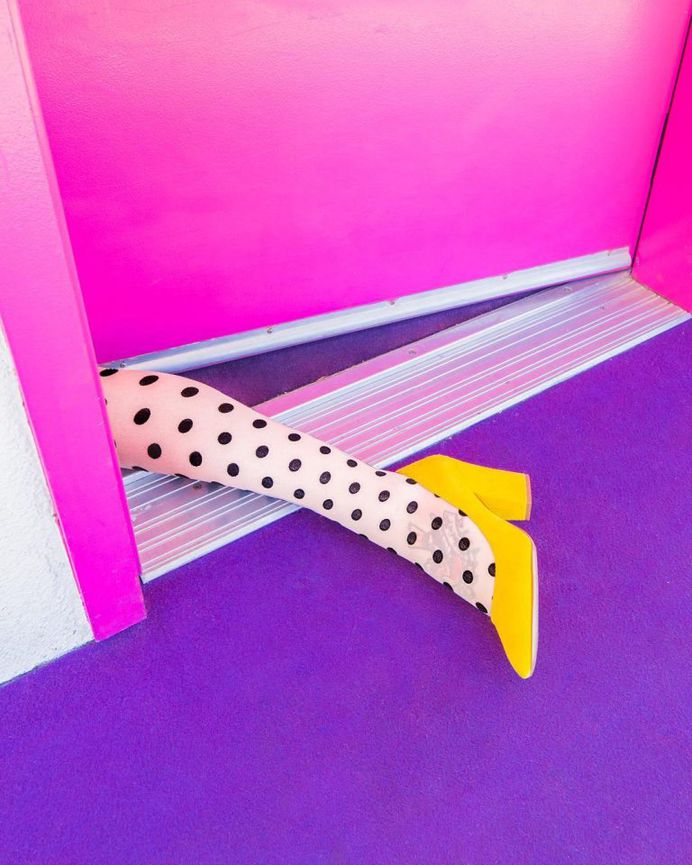 Visual Optimism: Candy-Colored Self-Portraits by Leslie Schneider