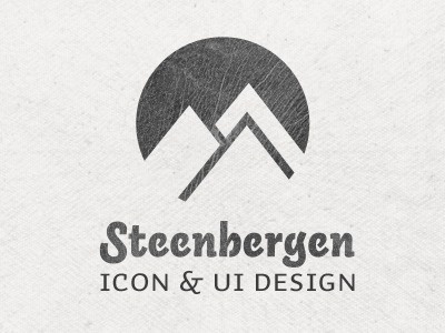 Dribbble - Steenbergen by Max Steenbergen #logo #mountains #texture #grey