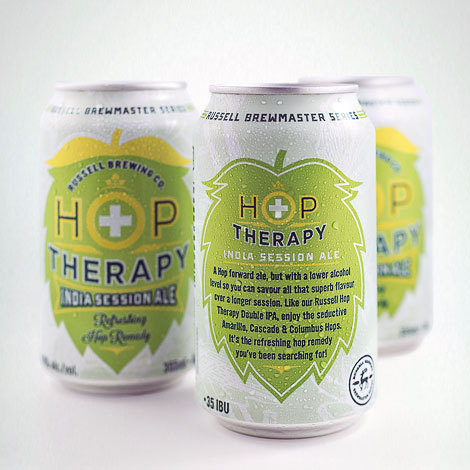 Russell Hop Therapy Cans #packaging #beer