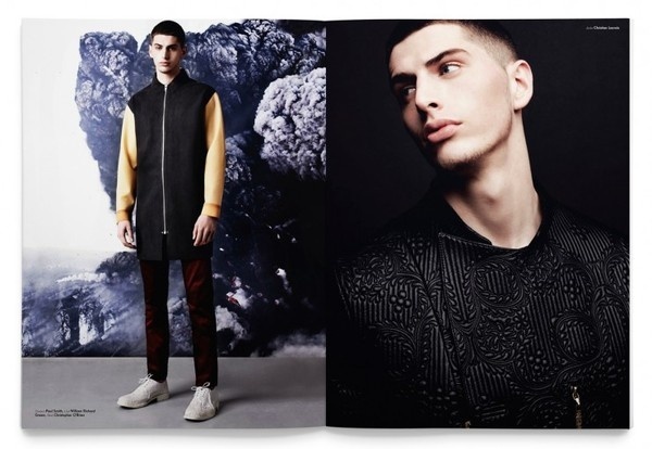image as studio background, mens full length shot #studio