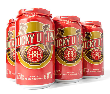 Breckenridge Lucky U IPA #packaging #beer #can #label