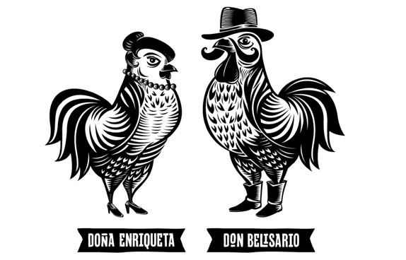 Don Belisario Restaurant Logo and Identity #ff