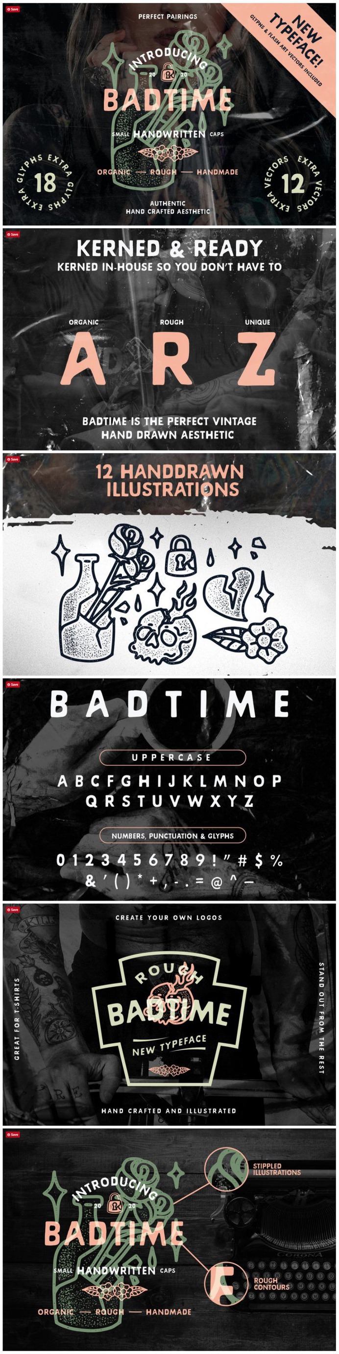 Badtime | Bold Handwritten Font