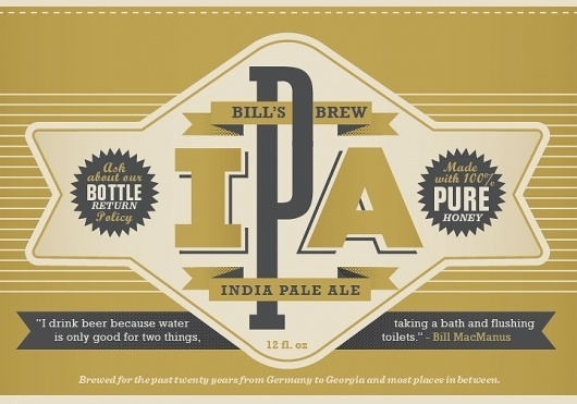 Bill's Brewery #bennie #wells #labels #beer