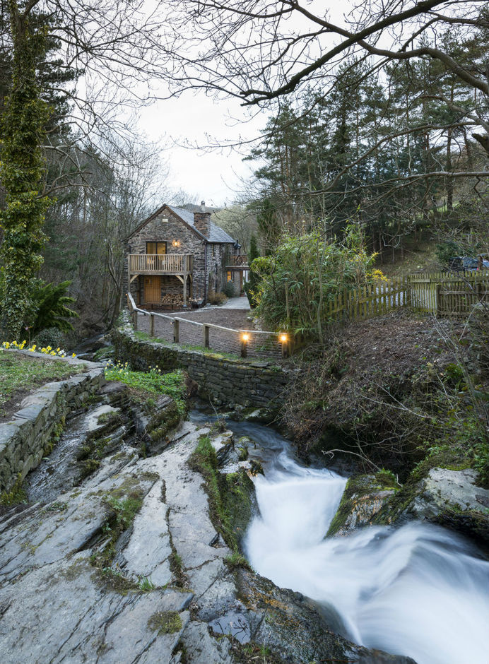Enchanting Water Mill in Corwen, North Wales Adorned With Rustic Elements #idylic #rustic #architecture #home