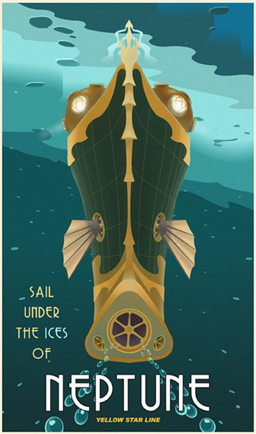 They are finally finished - solar system travel posters - ConceptArt.org Forums #travel #poster