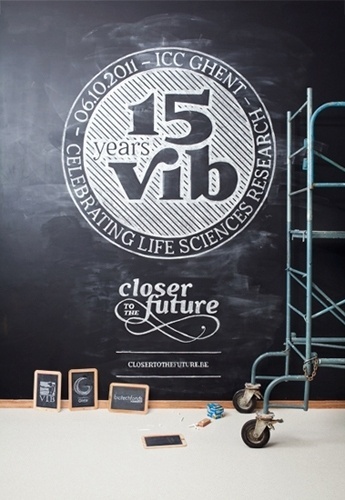 15 years VIB: Event and 9 Books on the Behance Network #design #chalk #typography