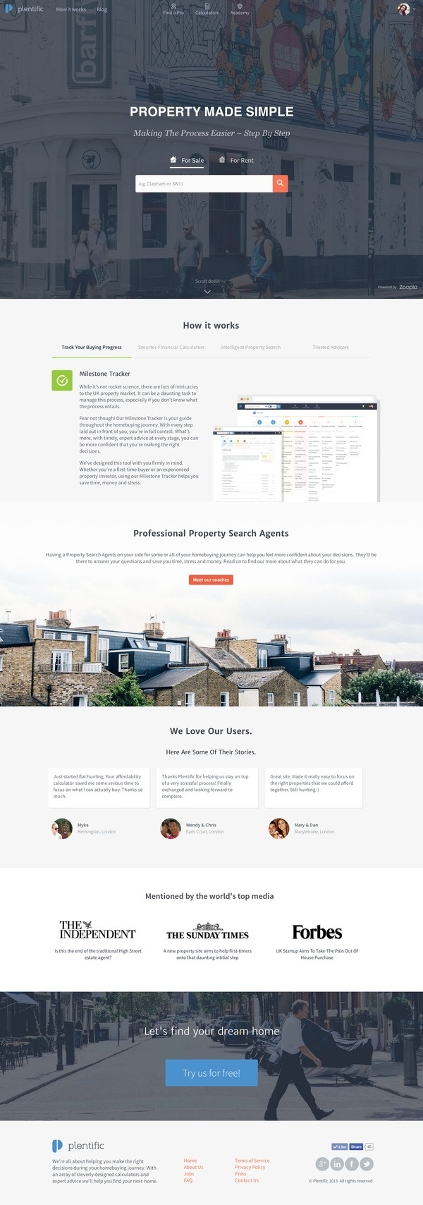 Plentific v2 #web #page