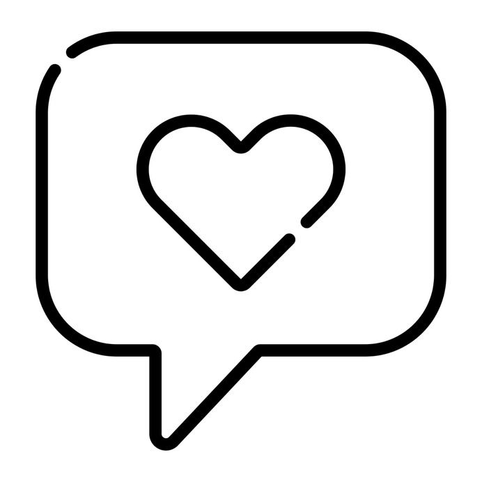 See more icon inspiration related to heart, like, love, feedback, chat, ui, love and romance, love message, valentines day, rating, romantic, messages, speech bubble and communication on Flaticon.