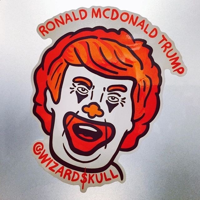 Ronal McDonald Trump #Sticker