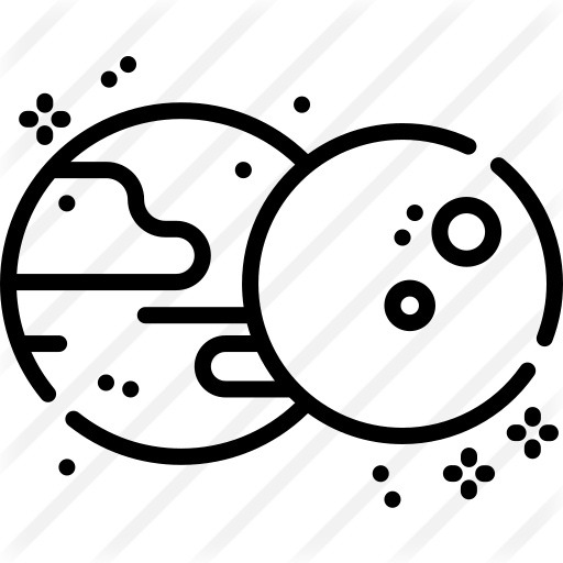 See more icon inspiration related to space, moon, miscellaneous, astral, eclipses, covering, partially, partial, eclipse, sun, weather and nature on Flaticon.