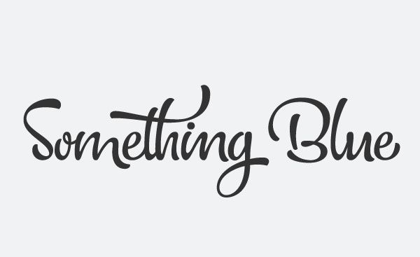 Something Blue logo #logotype #lettering #logo #brand #type #typography